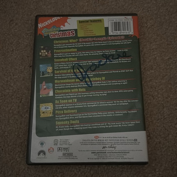 SpongeBob SquarePants Christmas DVD - Picture 2 of 4